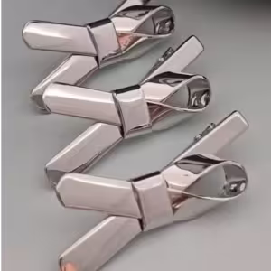 Silver Open Bow Hair Tie