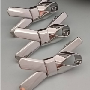 Silver Open Bow Hair Tie