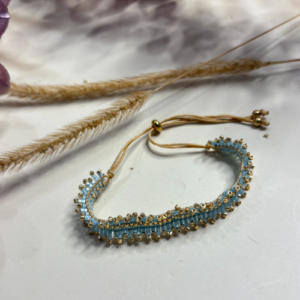 Light Blue Acrylic Cuff Bracelet