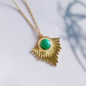 Green Sunray Necklace