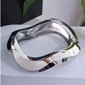 Silver Rounded Link Bracelet