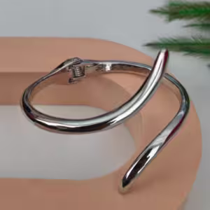 Silver Nail Wrap Bracelet