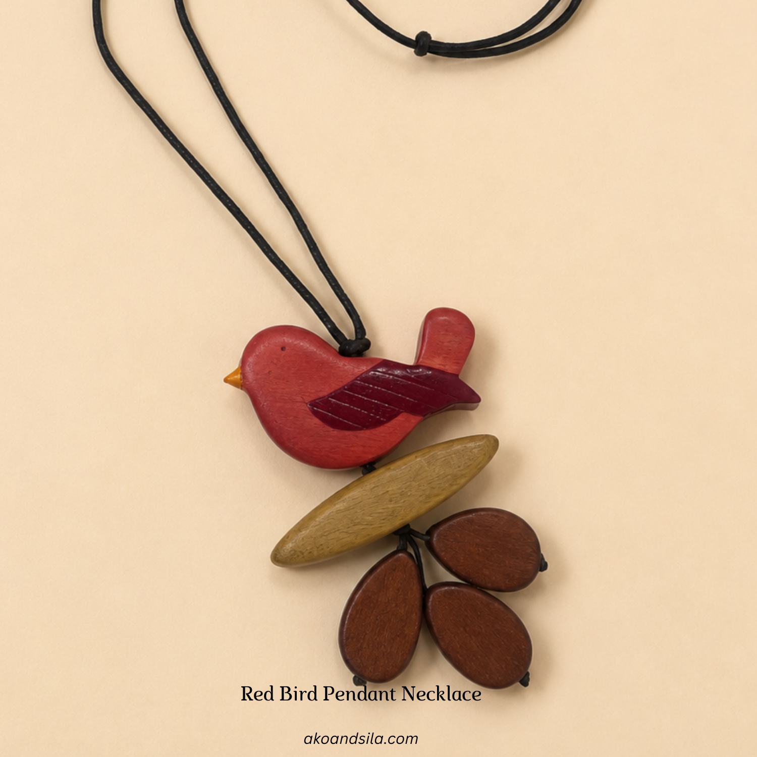 Red Bird Pendant Necklace - Image 4