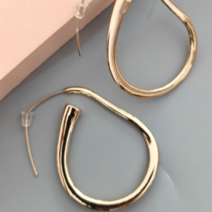 Golden Open  Hoop Earrings