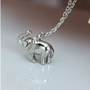 Silver Elephant Necklace