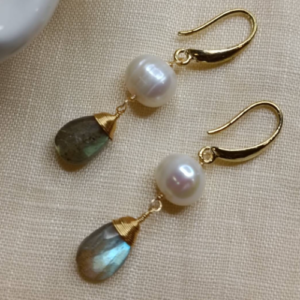 Pearl In Northern Lights Earrings