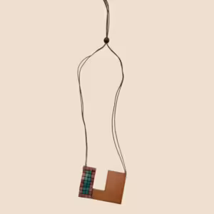 Terra Block Wooden Necklace