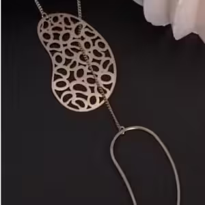 Gold Filigree Leaf Necklace