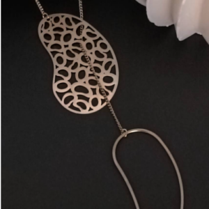 Gold Filigree Leaf Necklace