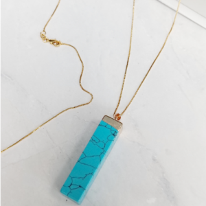 Turquoise Bar Necklace