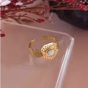 Snow Halo Cuff Ring