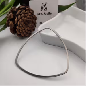 Black Open Triangle Bracelet