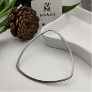 Black Open Triangle Bracelet