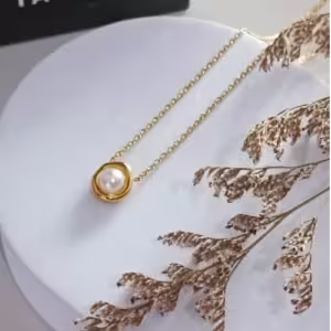 Pearl Station Necklace