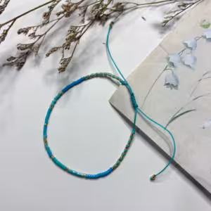 Blue Beaded Bracelet