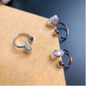 Baroque Pearl Open Ring