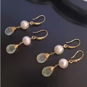 Pearl In Fresh Meadow Earrings