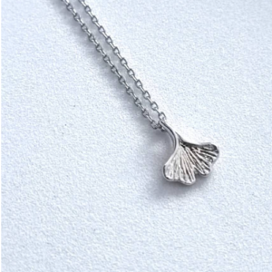 Silver Shell Fan Necklace
