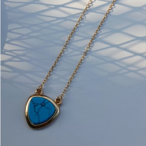Turquoise Irregular Stone Necklace