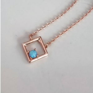 Rose Gold Square Necklace