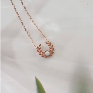 Rose Gold Sunburst Necklace