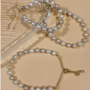 Pearl Beaded Bracelet Set