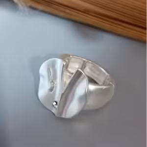 Silver Folded Statement Ring