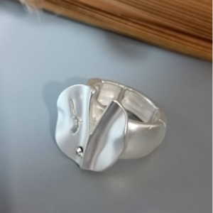 Silver Folded Statement Ring