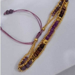 Amethyst Stone Wrap Bracelet