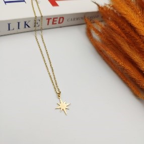 Gold North Star Necklace