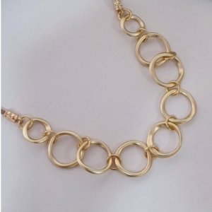 Gold Open Circle Necklace