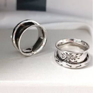 Silver Spinner Band Ring