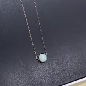 Aqua Oval Necklace