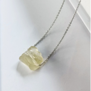 Cream Raw Stone Necklace