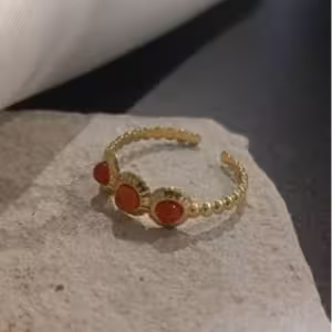 Crimson Trinity Ring