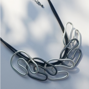 Silver Loop Statement Necklace
