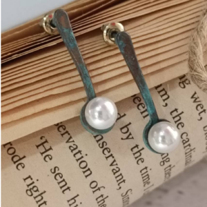 Pearl Bar Drop Earrings
