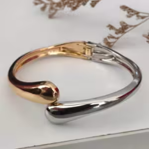 Two Tone Open End Bracelet