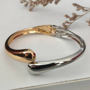 Two Tone Open End Bracelet