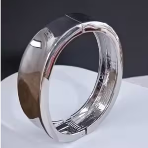 Silver Wide Dome Bracelet