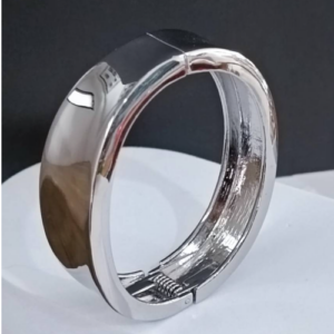 Silver Wide Dome Bracelet