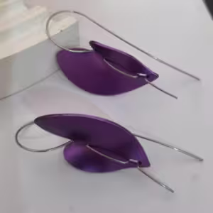Purple Marquise Drop Earrings