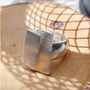 Silver Double Ring