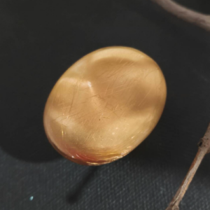 Gold Brushed Oval Ring