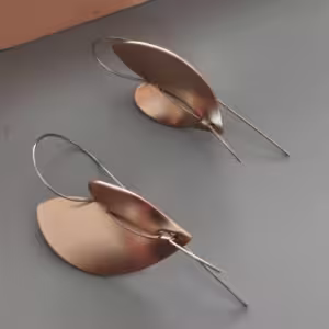 Brown Marquise Drop Earrings