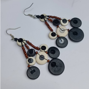 Berry Bead Tassel Earrings