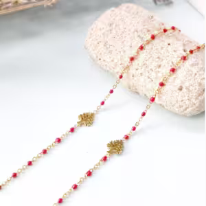 Red Tree Chain Bracelet