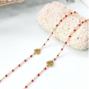 Red Tree Chain Bracelet