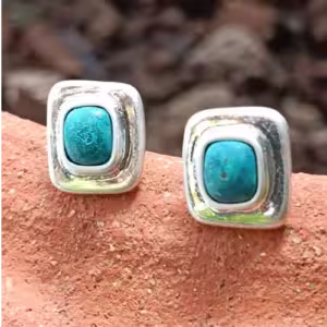 Lagoon Mist Stud Earrings
