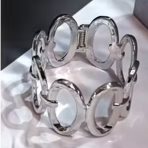Silver Oval Link Bracelet